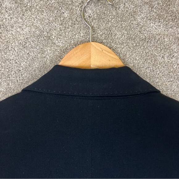 Coldwater Creek Jacket Womens 10 Black Embroidered Button Lined Blazer- 9565* - Picture 10 of 11